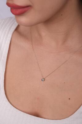 14 Ayar Altın Zarif Damla Minimal Kolye - Mars Kuyumculuk