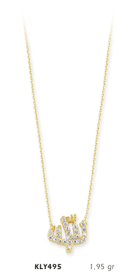 Allah Yazısı Kolye - Mars Kuyumculuk