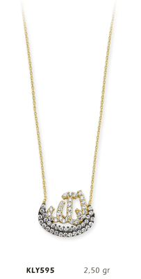 Allah Yazısı Kolye - Mars Kuyumculuk