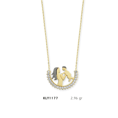 Anne Bebek Figürlü Kolye - Mars Kuyumculuk