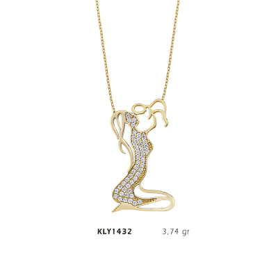 Anne Bebek Figürlü Kolye - Mars Kuyumculuk