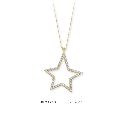 Asimetrik Yıldız Kolye - Mars Kuyumculuk