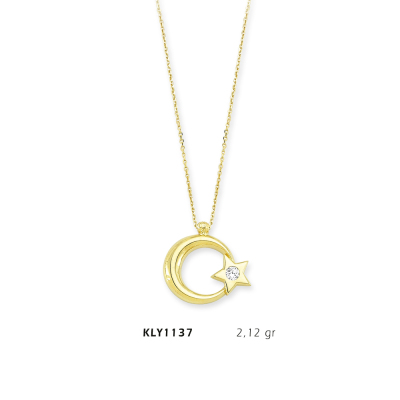 Ay Yıldız Kolye - Mars Kuyumculuk