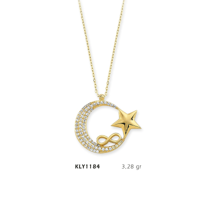 Ay Yıldız Kolye - Mars Kuyumculuk