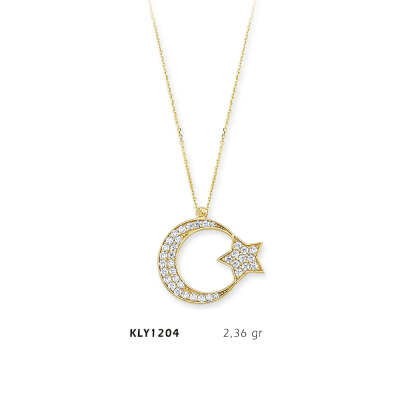 Ay Yıldız Kolye - Mars Kuyumculuk
