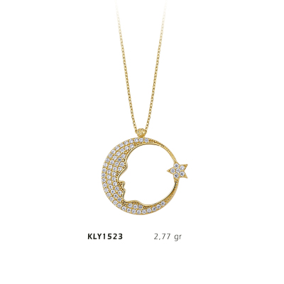 Ay Yıldız Kolye - Mars Kuyumculuk