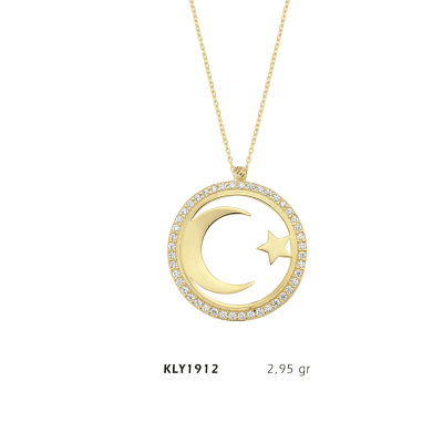 Ay Yıldız Kolye - Mars Kuyumculuk