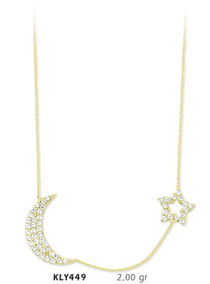 Ay Yıldız Kolye - Mars Kuyumculuk