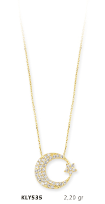 Ay Yıldız Kolye - Mars Kuyumculuk