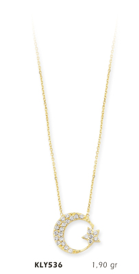 Ay Yıldız Kolye - Mars Kuyumculuk