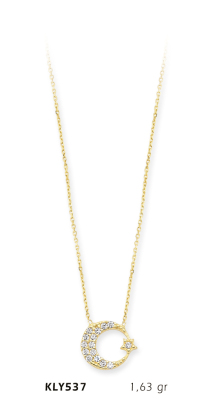 Ay Yıldız Kolye - Mars Kuyumculuk