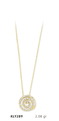 Beyaz Taşlı Kolye - Mars Kuyumculuk