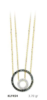 Çift Halkalı Kolye - Mars Kuyumculuk