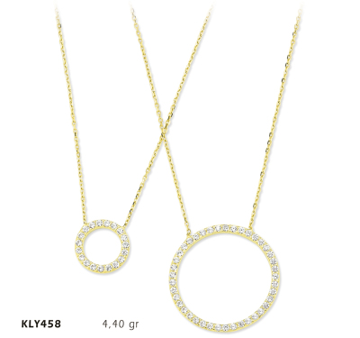 Çift Halkalı Kolye - Mars Kuyumculuk