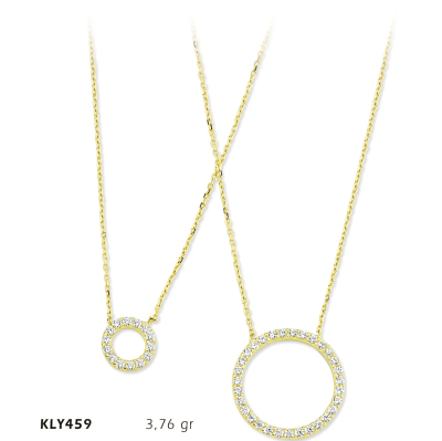 Çift Halkalı Kolye - Mars Kuyumculuk