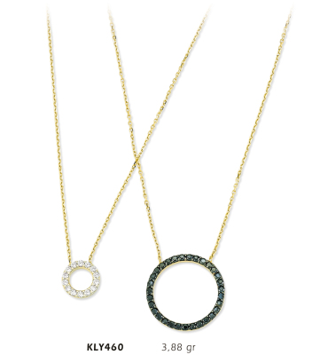 Çift Halkalı Kolye - Mars Kuyumculuk