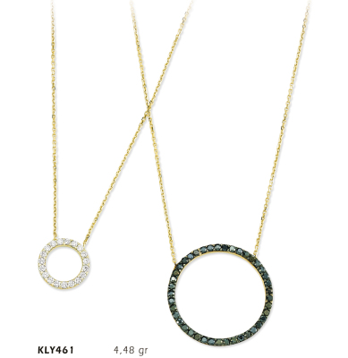 Çift Halkalı Kolye - Mars Kuyumculuk