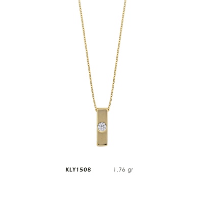 Çubuk Taşlı Kolye - Mars Kuyumculuk