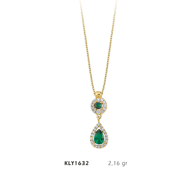 Damla Taşlı Fantezi Kolye - Mars Kuyumculuk