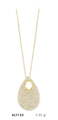  Damla Taşlı Fatma Ana Eli Kolye - Mars Kuyumculuk