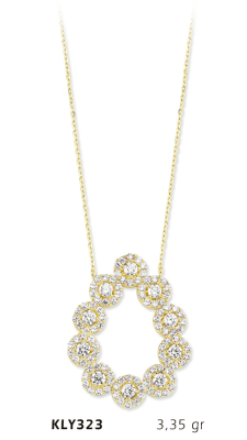 Damla Taşlı Kolye - Mars Kuyumculuk