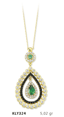 Damla Taşlı Kolye - Mars Kuyumculuk