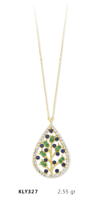 Damla Taşlı Kolye - Mars Kuyumculuk