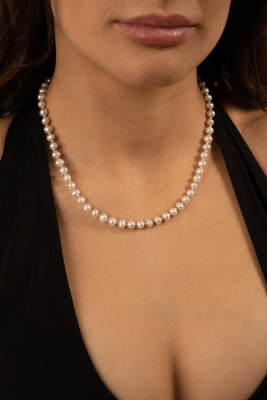 14 Ayar En Zarif İnci Kolye - Mars Kuyumculuk