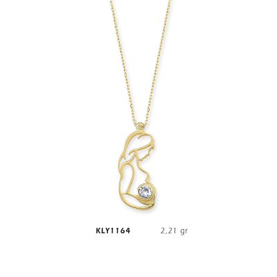 Hamile Kadın Figürlü Kolye - Mars Kuyumculuk