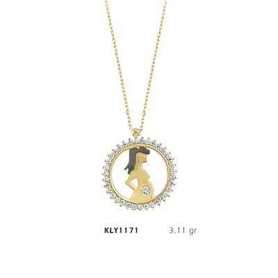 Hamile Kadın Figürlü Kolye - Mars Kuyumculuk