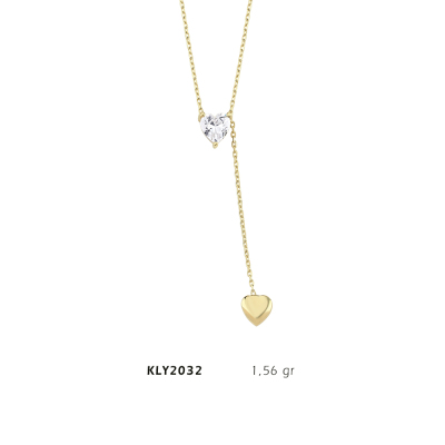 Kalp Sarkıtlı Kolye - Mars Kuyumculuk