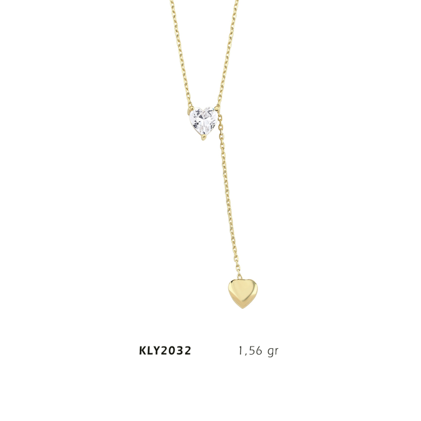 Kalp Sarkıtlı Kolye - 1