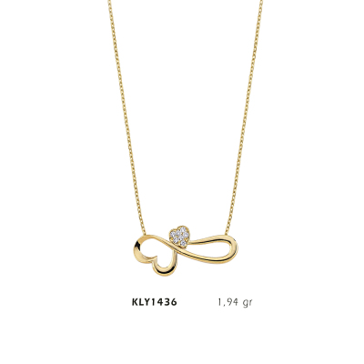 Kalpli Sonsuzluk Kolye - Mars Kuyumculuk