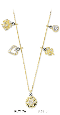 Karışık Figürlü Kolye - Mars Kuyumculuk