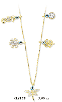 Karışık Figürlü Kolye - Mars Kuyumculuk