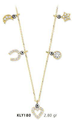 Karışık Figürlü Kolye - Mars Kuyumculuk