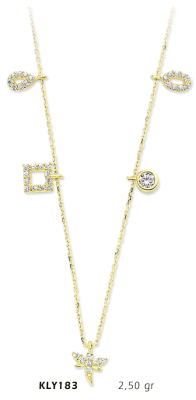 Karışık Figürlü Kolye - Mars Kuyumculuk