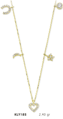 Karışık Figürlü Kolye - Mars Kuyumculuk