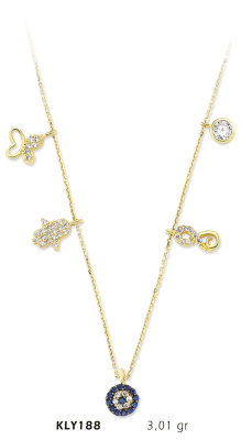 Karışık Figürlü Kolye - Mars Kuyumculuk