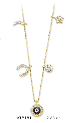 Karışık Figürlü Kolye - Mars Kuyumculuk