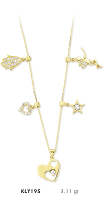 Karışık Figürlü Kolye - Mars Kuyumculuk