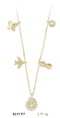 Karışık Figürlü Kolye - Mars Kuyumculuk