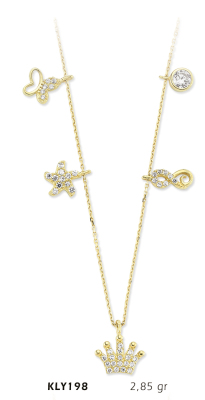 Karışık Figürlü Kolye - Mars Kuyumculuk