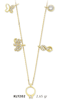 Karışık Figürlü Kolye - Mars Kuyumculuk