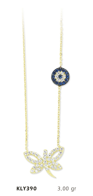 Nazar Boncuklu Figürlü Kole - Mars Kuyumculuk