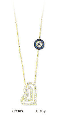 Nazar Boncuklu Figürlü Kole - Mars Kuyumculuk