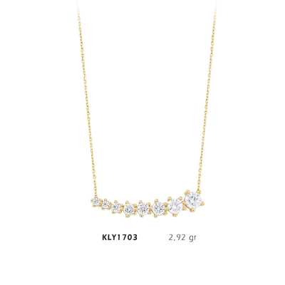 Sekiz Taşlı Kolye - Mars Kuyumculuk