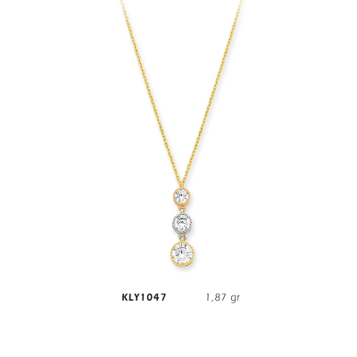 Sıra Taşlı Kolye - Mars Kuyumculuk