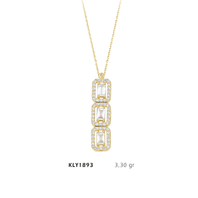 Sıralı Baget Kolye - Mars Kuyumculuk