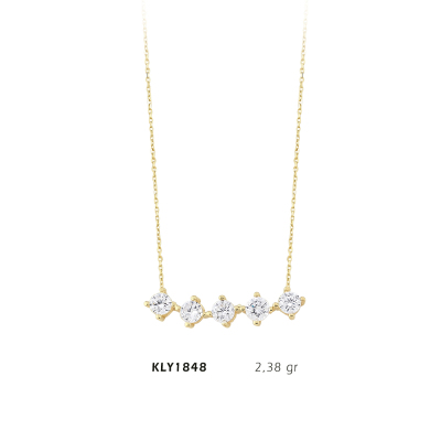 Sıralı Baget Kolye - Mars Kuyumculuk